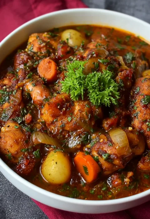Boneless Brown Stew Chicken