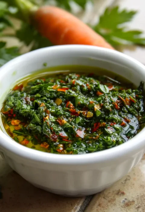 Carrot Top Chimichurri