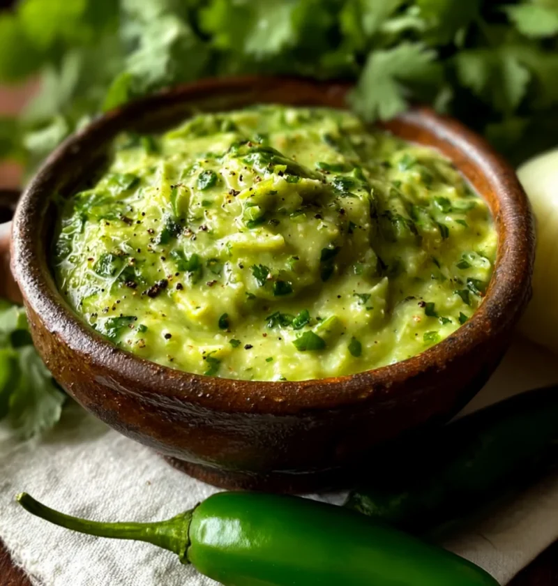 Creamy Tomatillo Avocado Salsa