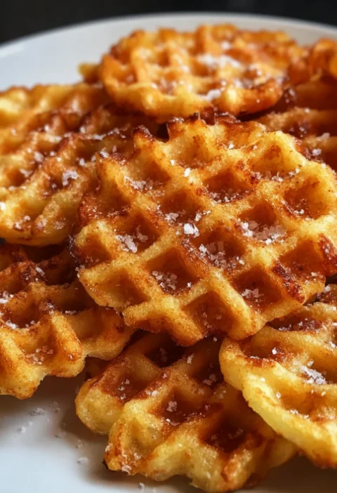 Crispy Homemade Waffle Fries