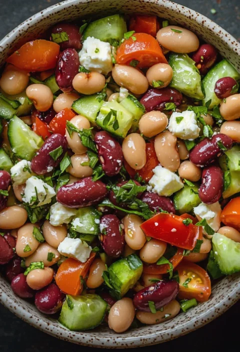 Delicious Greek Bean Salad
