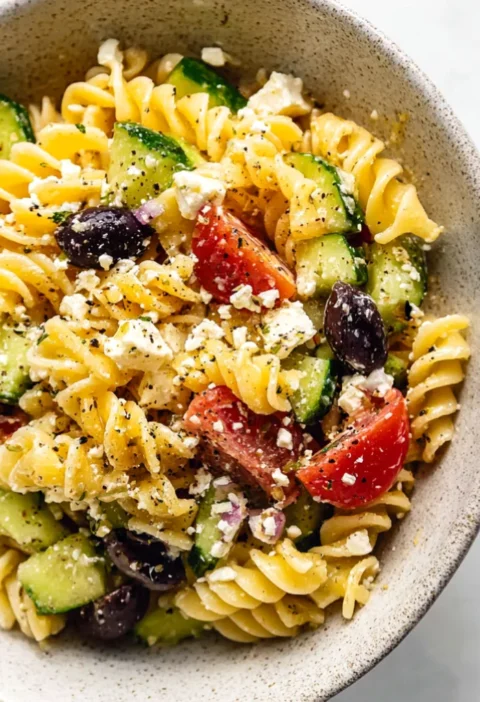 Easy Greek Pasta Salad