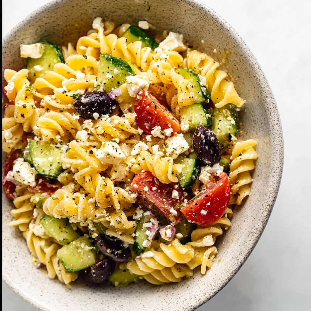 Easy Greek Pasta Salad