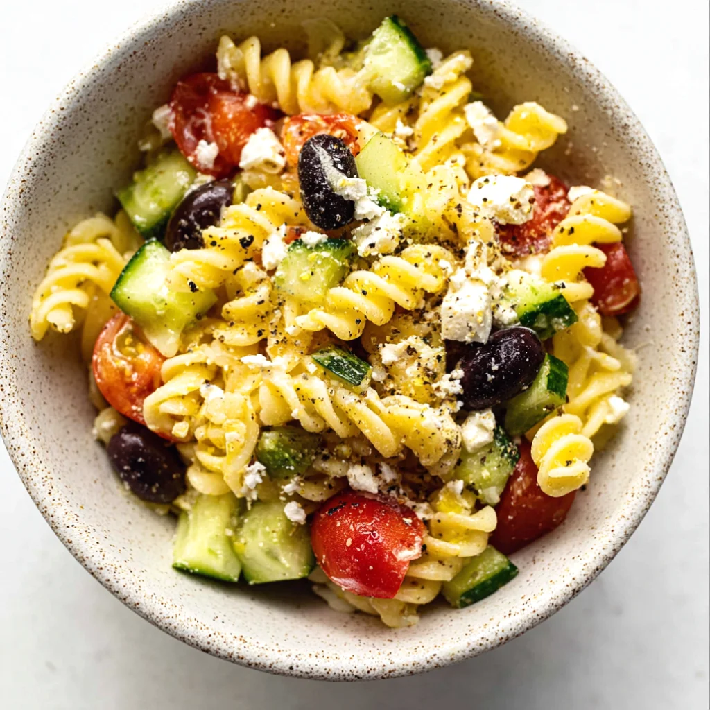 Easy Greek Pasta Salad - easy-greek-pasta-salad-3
