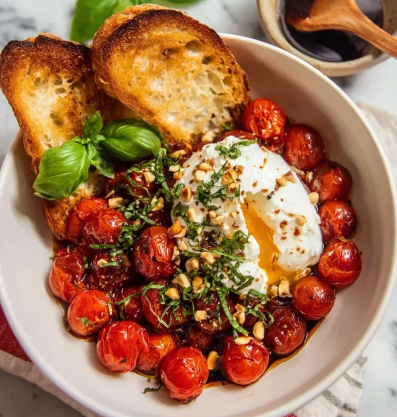 Grilled Cherry Tomato Caprese Salad
