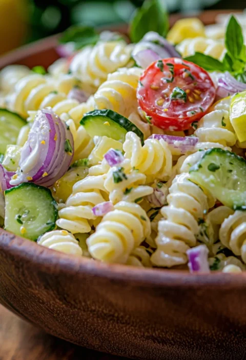 Savory Cotija Mexican Style Elote Pasta Salad