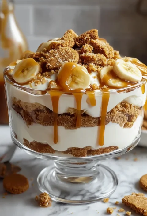Biscoff banana pudding