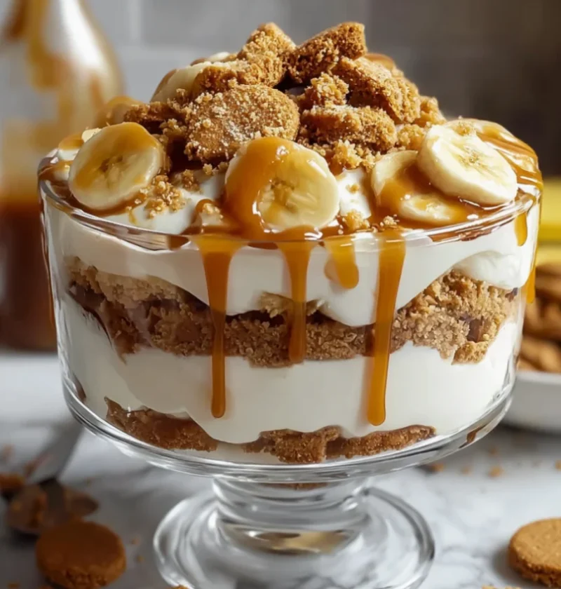 Biscoff banana pudding