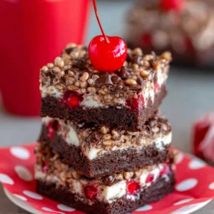 Cherry Brownie Dream Bars