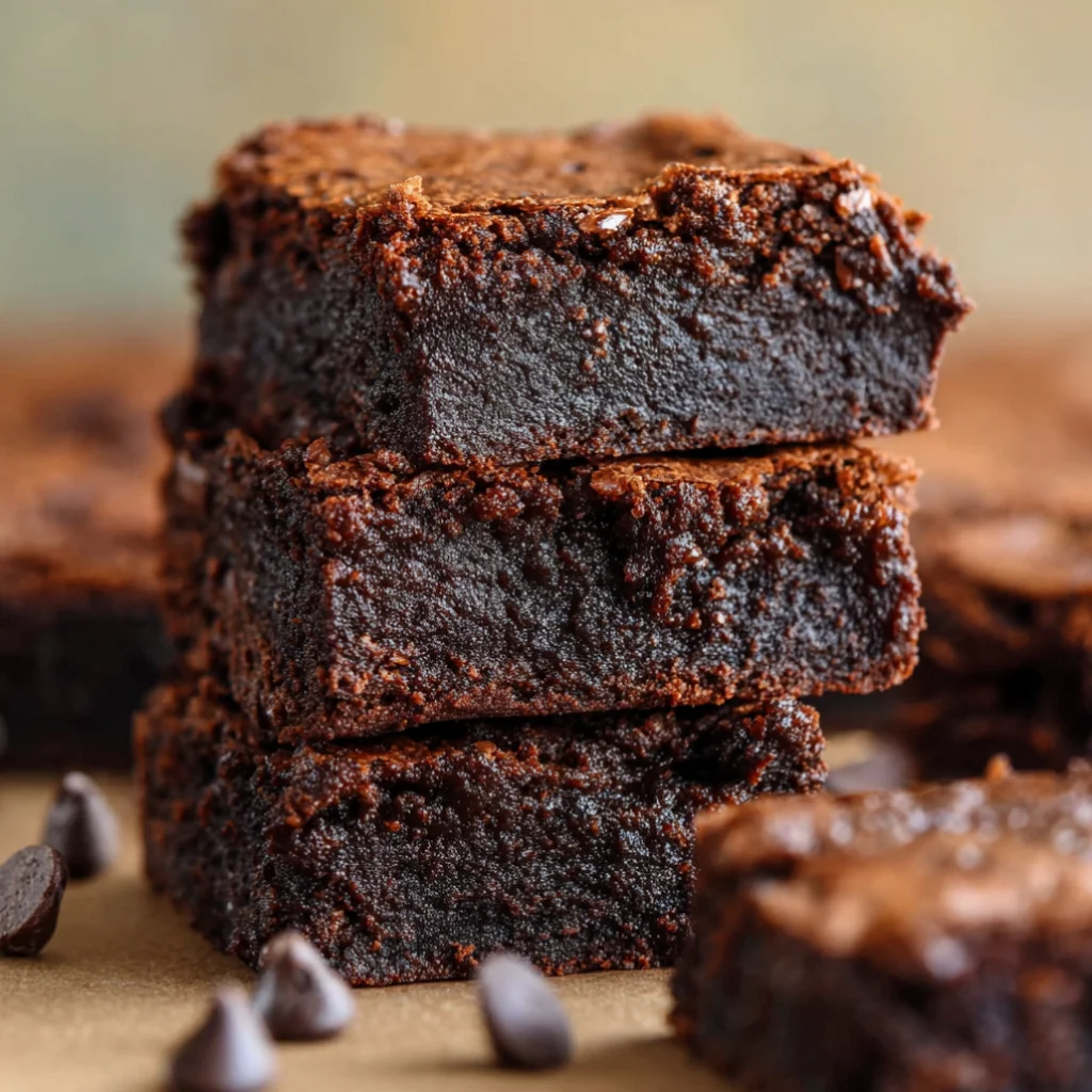 Fudgy Flourless Brownies - fudgy-flourless-brownies-3