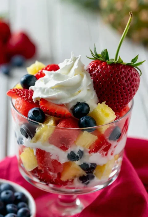 Layered Fruit Salad Trifle