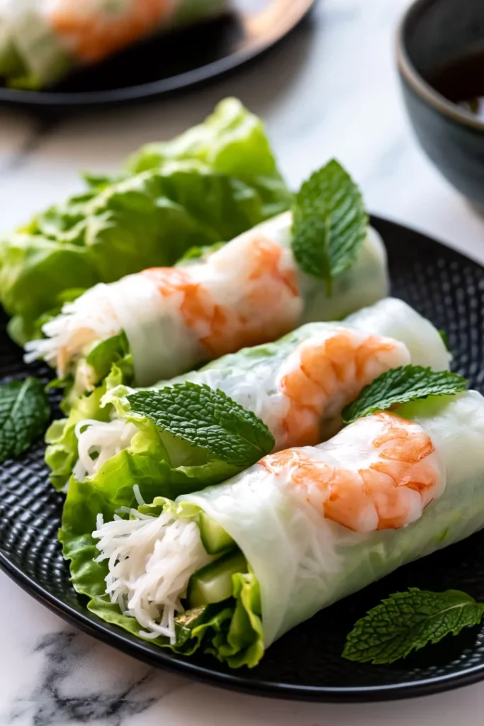 Simple Vietnamese Shrimp Spring Rolls