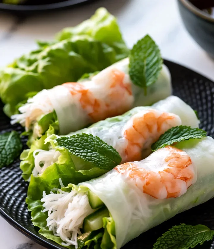Simple Vietnamese Shrimp Spring Rolls