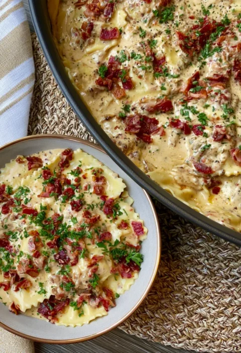 Cheeseburger Ravioli