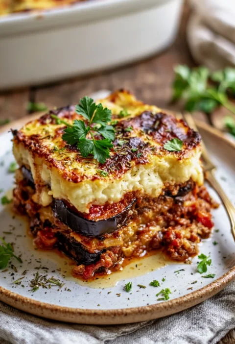 Delicious Vegetarian Moussaka