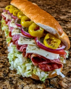 Italian Deli Sub Sandwich