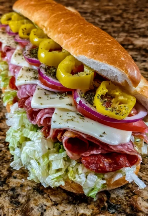 Italian Deli Sub Sandwich