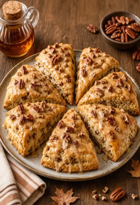 Easy Maple Pecan Scones