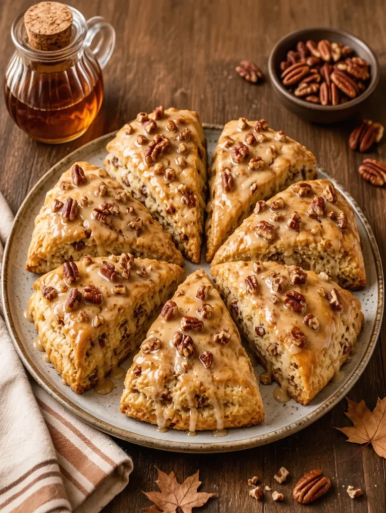 Easy Maple Pecan Scones – Buttery and Delicious