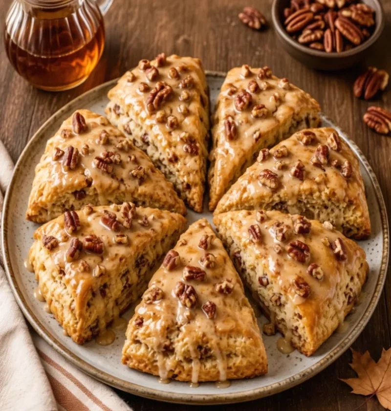 Easy Maple Pecan Scones
